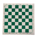 Medium PVC Leather Chess Board Green white