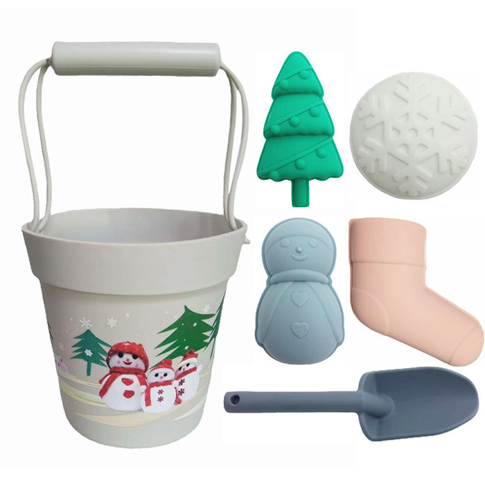 Children's Outdoor Snow Bucket Silicone Beach Toy