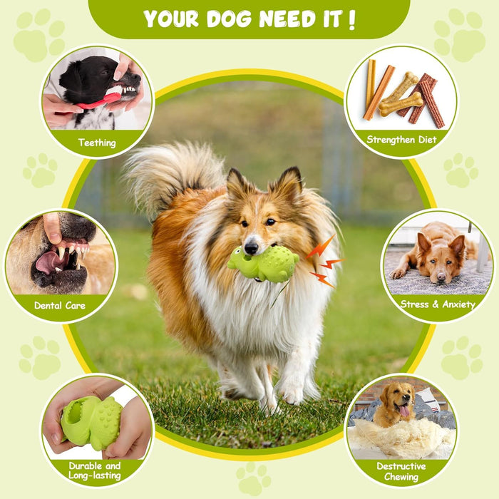 Natural Rubber Squeaky Dog Toys
