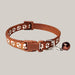 Bell Collar for Cats and Dogs Chocolate