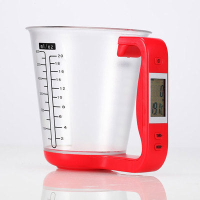 Battery-Powered Digital Measuring Cup Scale