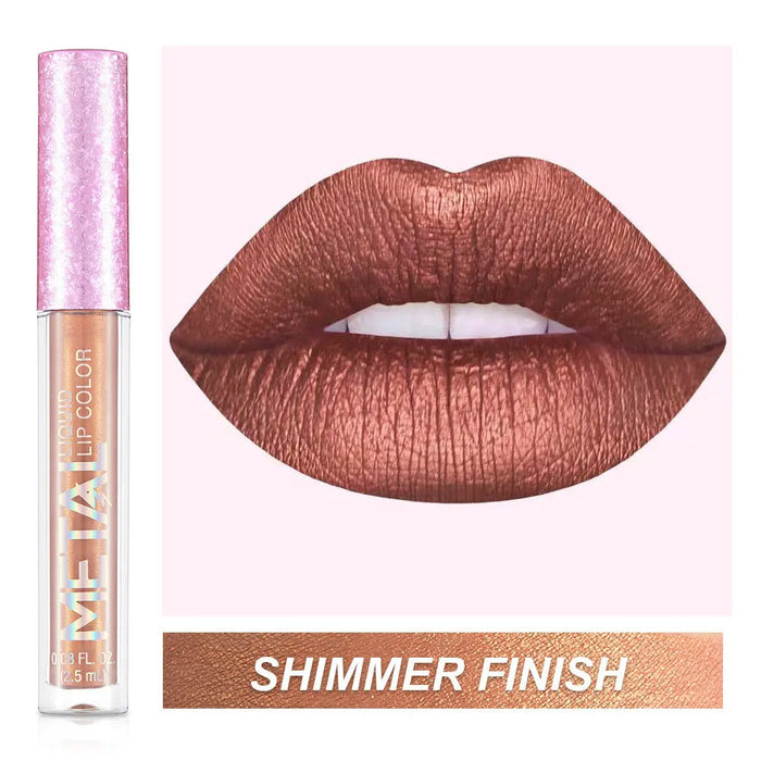 2.5 ml Metallic Finish Waterproof Lipstick
