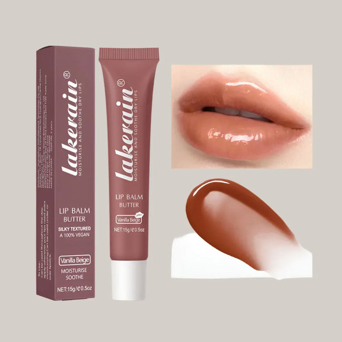 Water-Light Butter Lip Balm, Single or 3-Pack Beige Vanilla Color