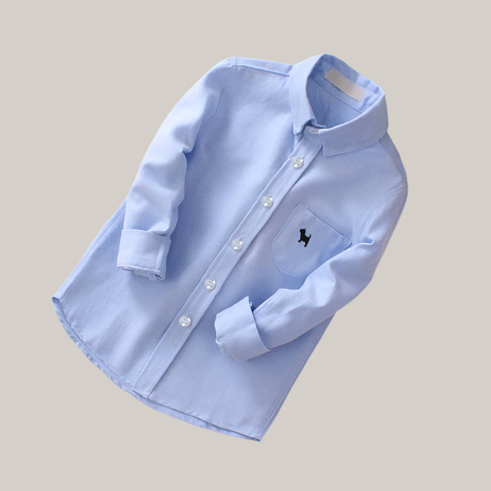 Children's Shirts Boys' Long-sleeved Shirts