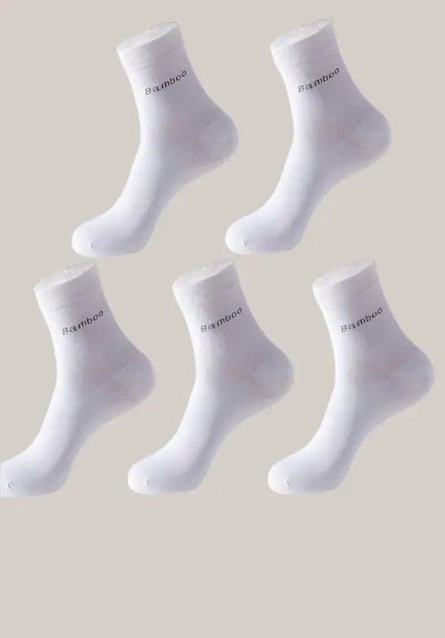 Solid Color Socks Men's 1set One size