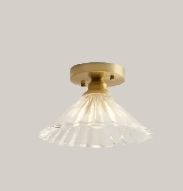 Iron and Glass E27 Entryway Lamp DE Style With Bulb