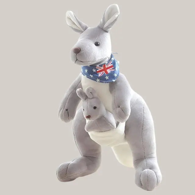 Kangaroo plush toys Grey 32cm