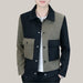 Collar Jacket Men Black