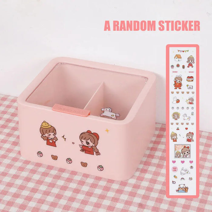 Adhesive Wall-Mounted PP Storage Box – 11 Variants Pink B