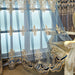 Living Room Bedroom Embroidered Curtain Shading Dark Yarn