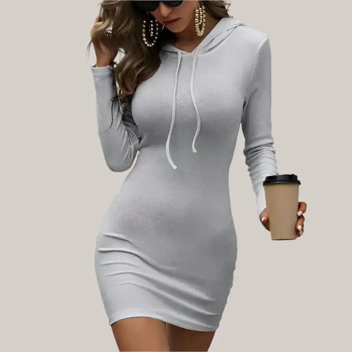 Long Sleeve Dresses For Women Grey
