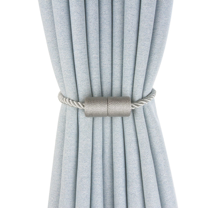Modern Polyester Curtain Tieback Gray