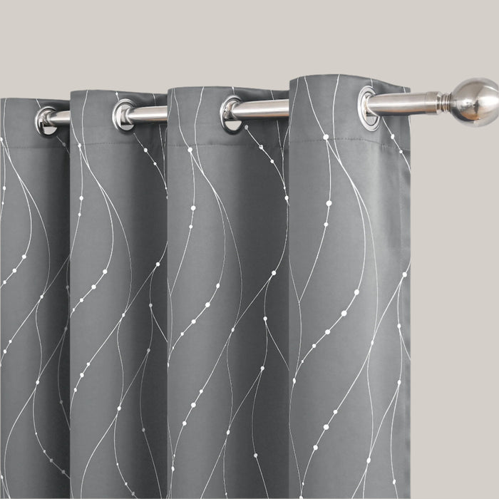 Modern Minimalist Grommet Curtain Panel