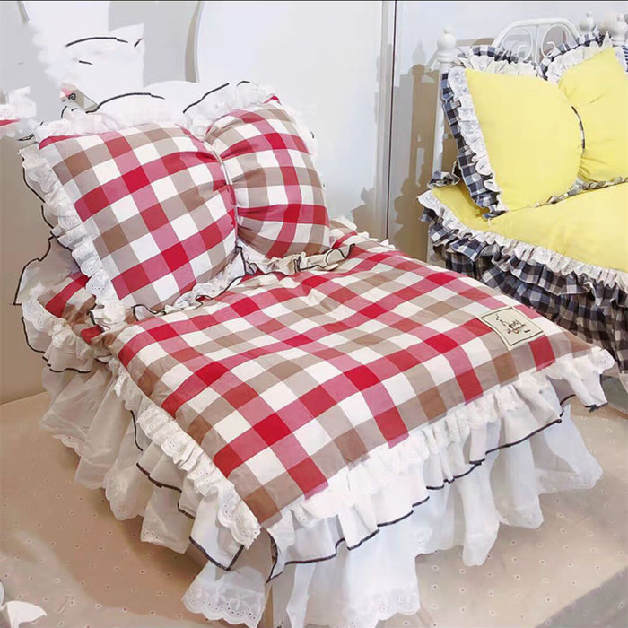 Dog and Cat Bed Red