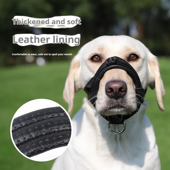 Dog Muzzle Adjustable Anti-bite Anti-barking Dog Muzzle Thickened Soft Foam