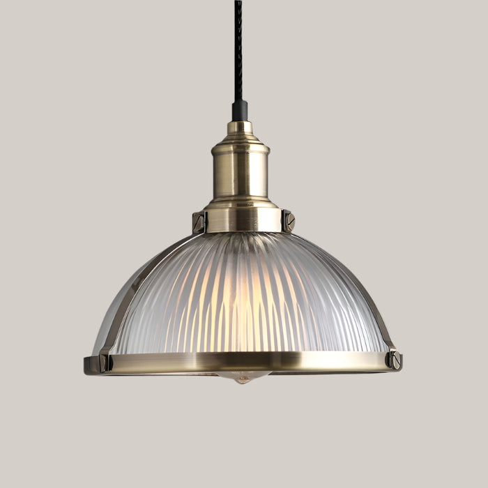 Retro Semicircle Creative Bar Single-head Lamps Bronze Strip