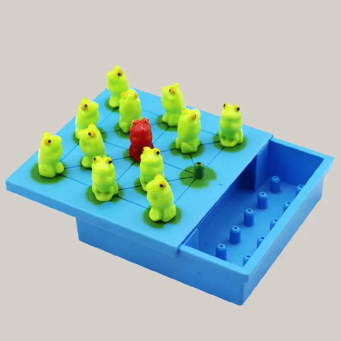 Frog Jumping Puzzle Board Game – Green