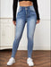 High Elastic Tight Jeans Blue