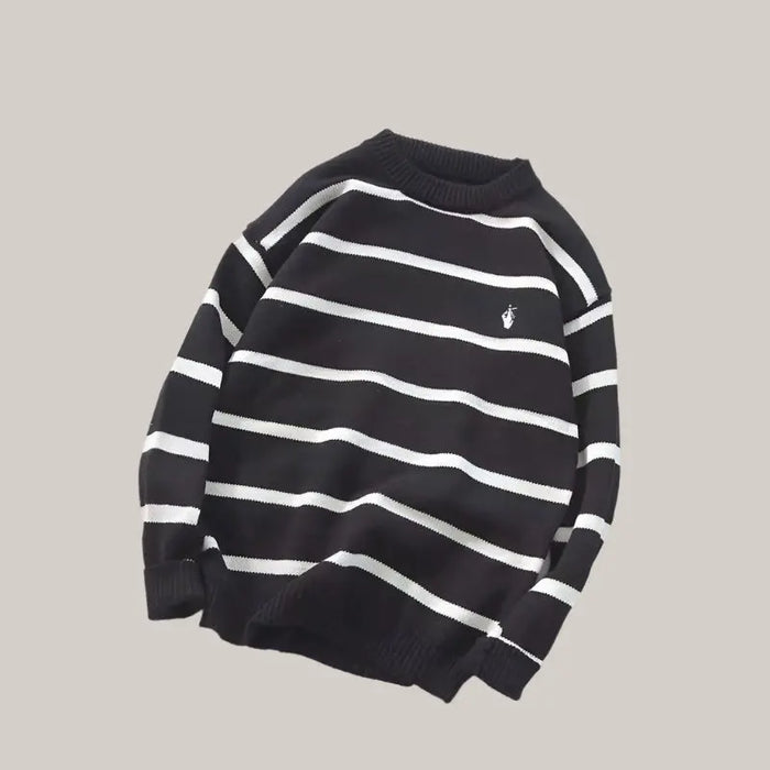 Turtleneck Sweaters For Men Round neck black