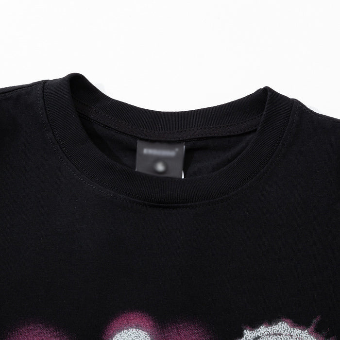 Human Shadow Print Men Summer Clothing