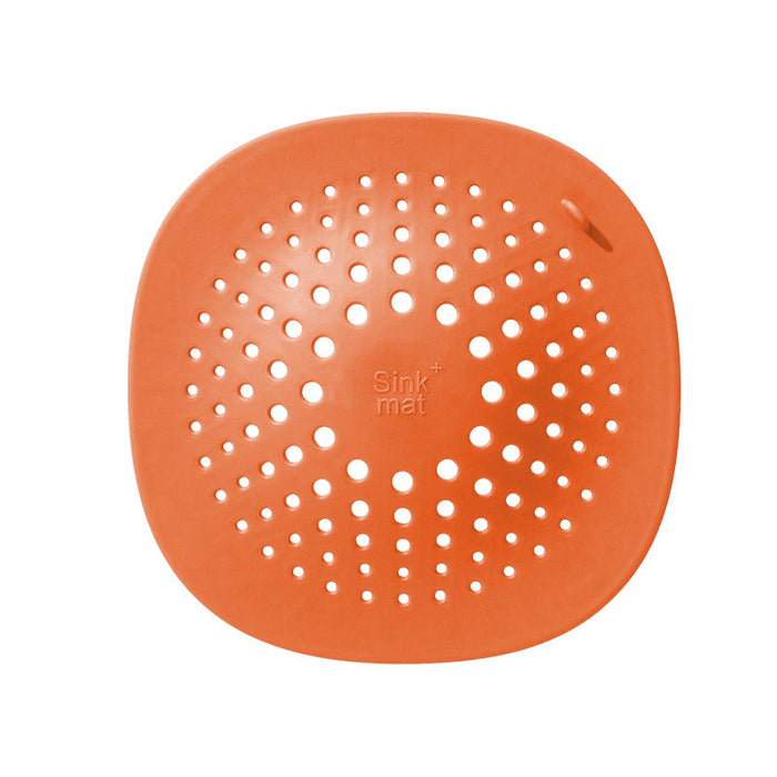 TPR Kitchen Sink Drain Cover, 14.5 cm Orange