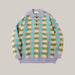 Checkered Polo Collar Sweater For Men
