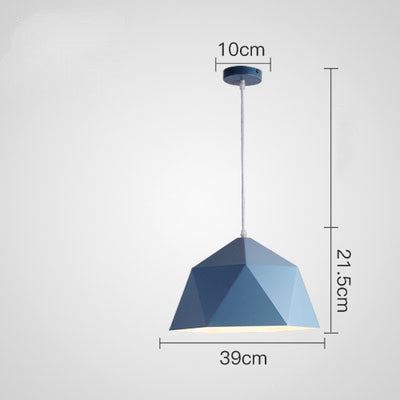Colorful Mini Pendant Lamp Blue Medium