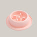Pet Slow Food Bowl Anti-choking Food Apparatus Pink