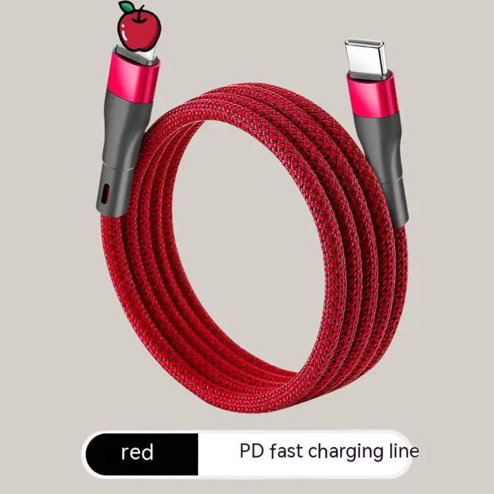 The Data Cable Is Suitable For 15 Charging Cables Red Type C to Apple 29w