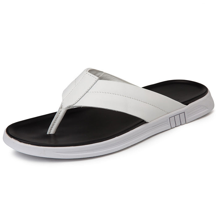 Leather Flip-flops Beach Slippers