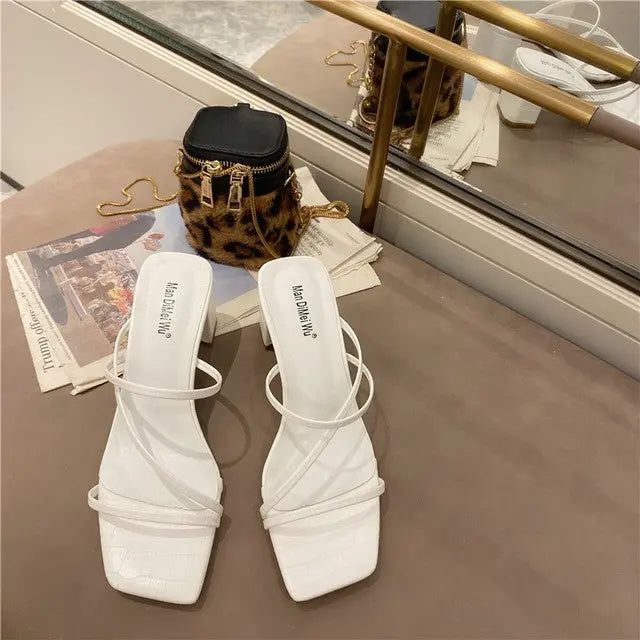 Platform Strap Sandals – EU 35 to 39, 6 Colors White