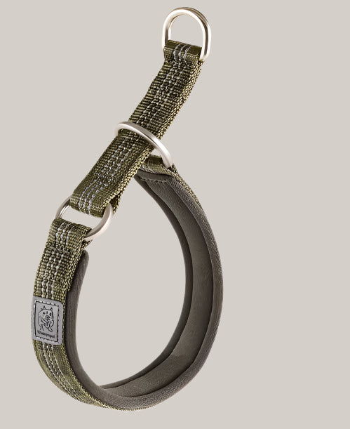 P-Chain Dog Walking Collar Reflective army green