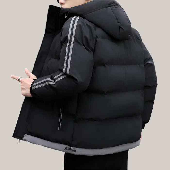 Handsome Padded Down Jacket Men Black