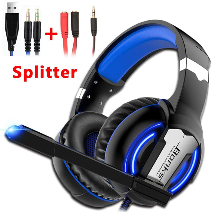 Wired gaming headset