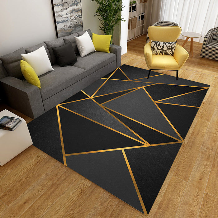 Geometric Abstract Machine-Washable Area Rug, 40 × 60 cm 9style 40x60