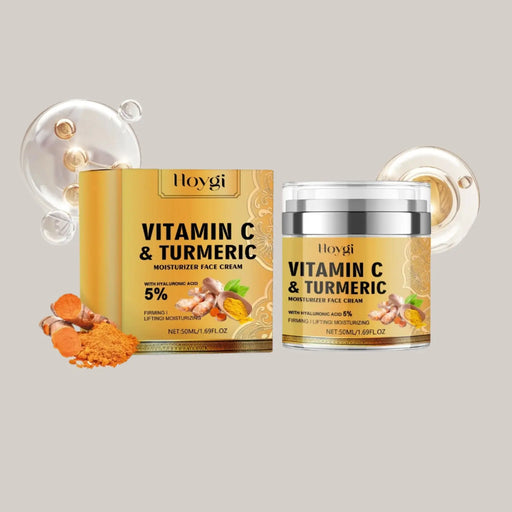 50 g Turmeric, Hyaluronic Acid, Collagen and Vitamin C Face Cream