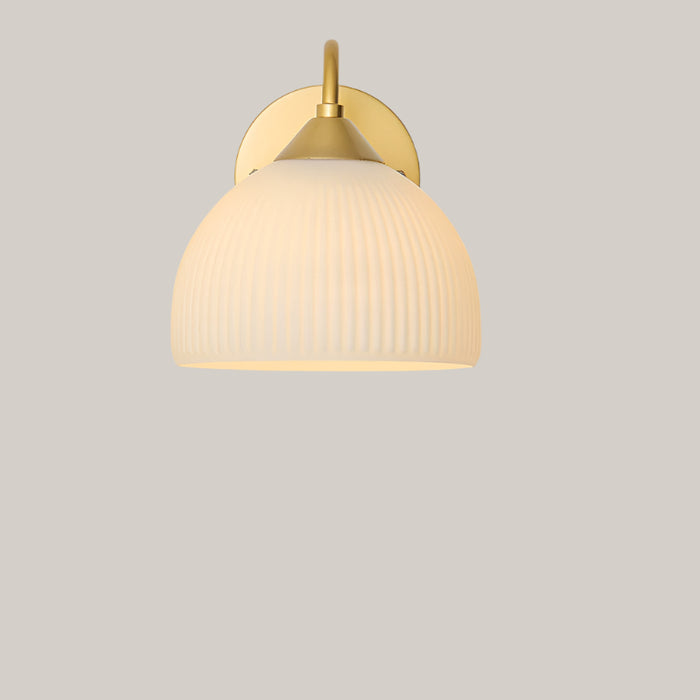Gold and White Glass LED Accent Lamp Gold white Trichromatic light