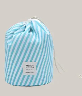 Polyester Cosmetic Storage Bag – 23 × 16 cm, 9 Designs Sky Blue