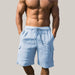 Men's Stylish Beach Shorts Light Blue XXL