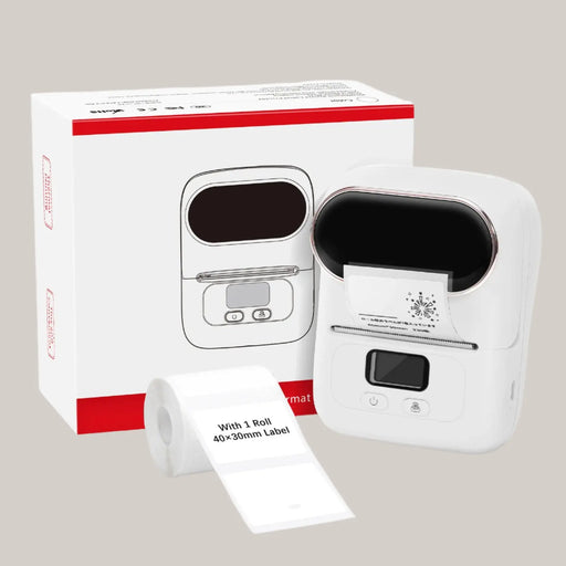 New Handheld Bar Code Printer M110 White USB