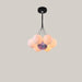 Nordic Moon Bubble LED Chandelier, 4000K Black 7pcs Color ball 12cm