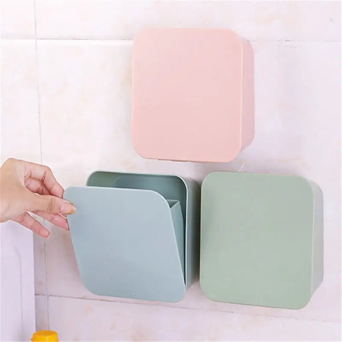 Adhesive Wall-Mounted PP Storage Box – 11 Variants