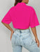 Shoulder Pocket Patched Crop Shirt