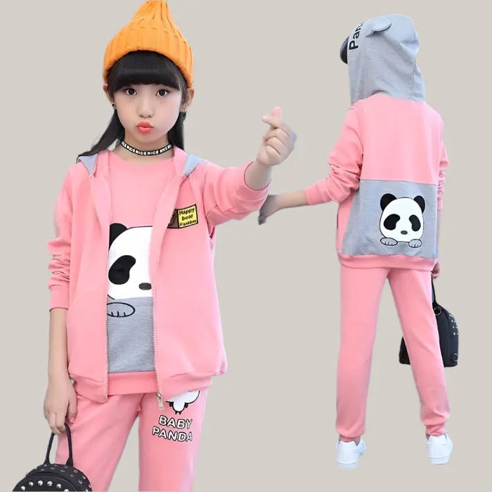 Girls' Clothes Young And Teen Girl's Panda Pink