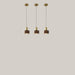 Retro Copper and Walnut Wood Pendant Light