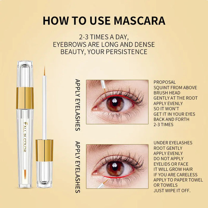 3 ml Transparent Eyelash Liquid with Mascara Applicator