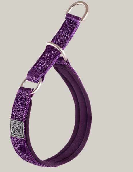 P-Chain Dog Walking Collar purple
