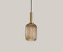 Retro Glass LED Chandelier, 20 cm Small cognac color A
