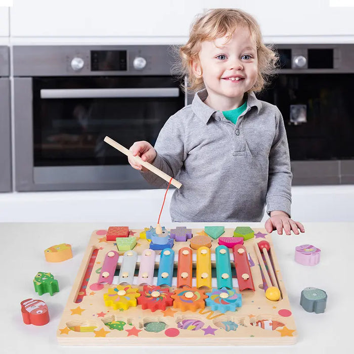 Wooden Activity Toy – Busy Board or Fruit Cutting Set