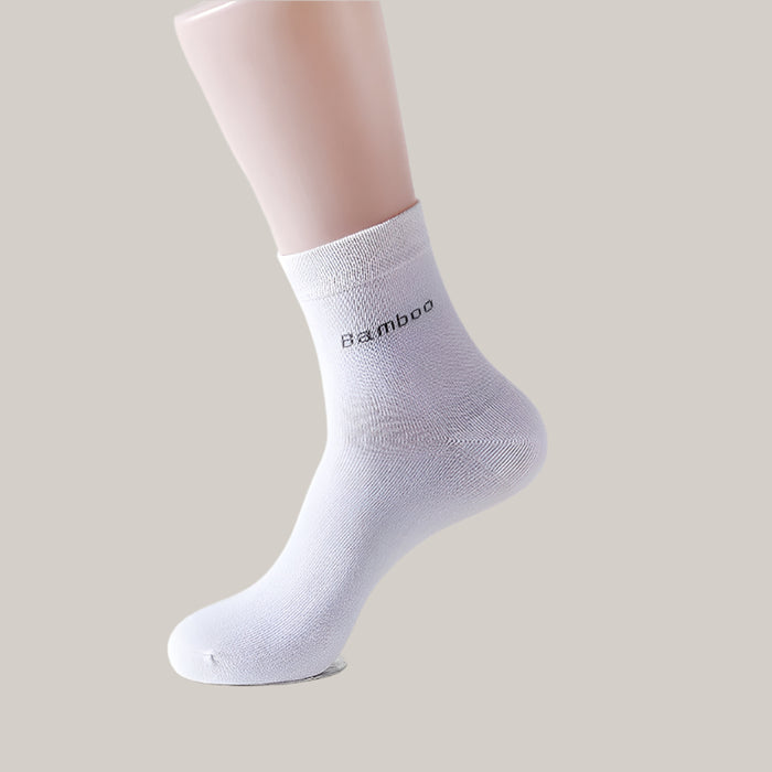 Solid Color Bamboo Fiber Socks For Men